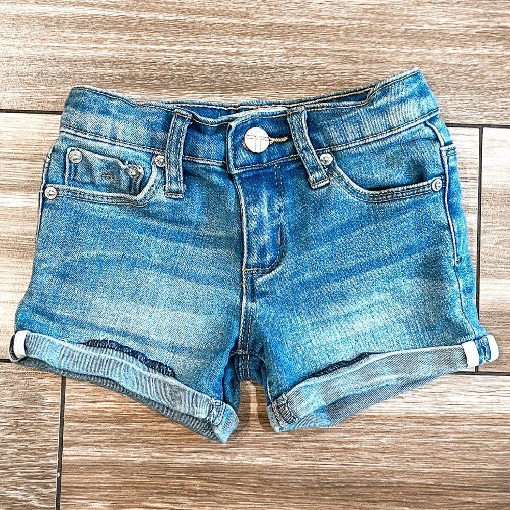 Tractr Denim Jean Shorts with Adjustable Waist Size 3